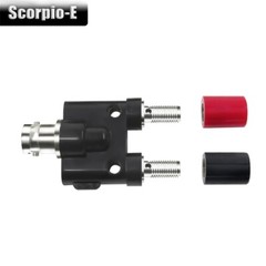 BNC Female to Dual 4mm Banana Female Jack Coaxial Adapter Connector Binding Post