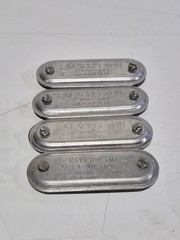 Lot Of 4 Appleton 1″ Conduit Body Covers 370 Series Rigid