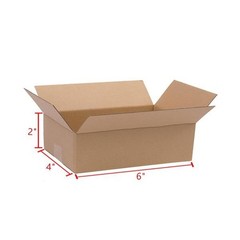 100 Corrugated Carton Boxes Mailing Packing Shipping Box Cardboard Paper 6x4x2