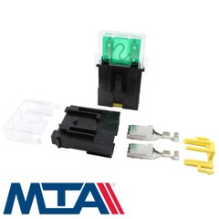Maxi Blade Fuse Holder – With Cover, Complete with Terminals – MTA Italy
