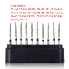 100pcs AZDENT Dental Diamond Burs FG Burs Drill Composite Polishing Kit