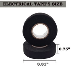Electric Insulation Tape Fabric, 3/4In x 50ft Automotive Tape Cloth, High Tem…