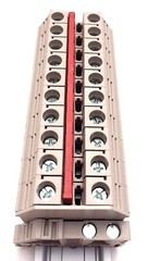Solar Combiner Box Connector DIN Rail Terminal Blocks Dinkle 6AWG 60A 600V
