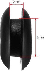 Rubber Grommets 4Mm Dia. Wire Gasket Ring for Hole Plug Cable, Black 20 Pieces