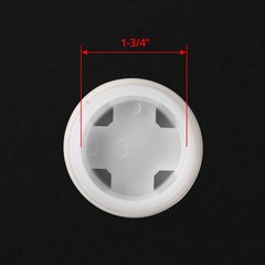 QWORK 2″ Bung Cap, 4 PCS Poly Buttress Drum for 55 Course Thread, 4 pcs