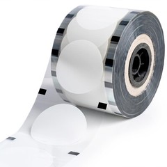 Solid White Cup Sealer Film 3275/Roll for 90-105mm Boba Tea & Bubble Drinks