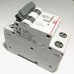 2 Amp LSis 2 Pole Din Rail MCB Circuit Breaker UL1077 6kA @ 480V; 10kA @ 240V