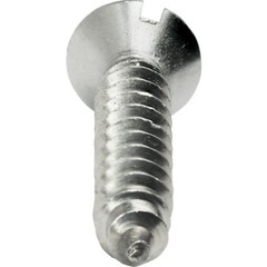 #6 Sheet Metal Screws Stainless Steel Oval Head Slotted Type A Tapping All Size