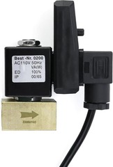 Automatic Timed Condensate Drain Valve with Steel Hose 1/4 Inch NPT Drain