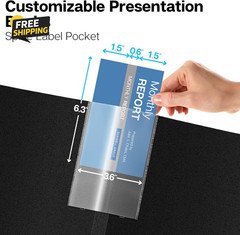 11×17 Portfolio Binder 24 Clear Sleeves Art Presentation Folder Acid Free Black