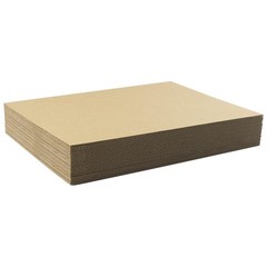 Golden State Art, 25 Pack 8.5 x 11 Inches Corrugated Cardboard Sheet Pads 1/16 T