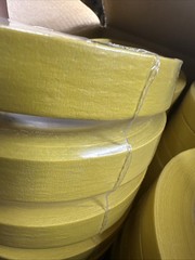 3/4” X 55 Yards YELLOW MASKING TAPE 48 Rolls 827AM NEW AUTOSHOP PAINTERS NEW