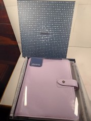 Filofax Malden Mini 6 Hole Pocket Orchid Leather Cover Unused W/ Box From Japan