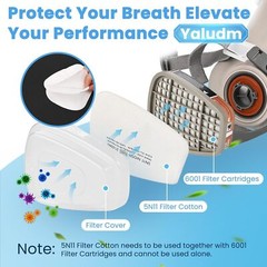 20PCS 5N11 N95 Cotton Filters Replacement for 6200 6502 6800 7502 Face Mask US