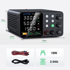 Adjustable DC 0-30/60/120V 0-3/5/10A Lab Variable Power Supply Internal Memories