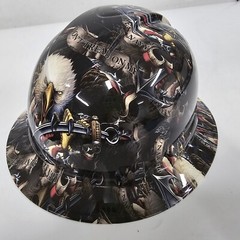 full brim hard hat custom hydro dipped IN US NAVY WE THE POEPLE DONT TREAD ON ME