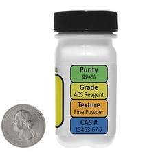 Titanium Dioxide [TiO2] 99+% ACS Grade Powder 2 Oz in a Space-Saver Bottle USA
