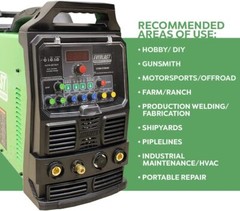 PowerTIG 200DV GTAW-P 110/220v 200AMP ACDC TIG STICK PULSE WELDER EVERLAST