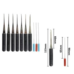 12-Piece Broken Key Extractor Tool Kit for Locksmiths and DIY Enthusiasts