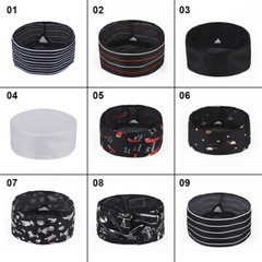 Kitchen Cooking Chef Hat Restaurant Service Flat Top Mesh Breathable Beanie Cap