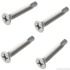 #10 x 2″ Self Drilling Screws Flat Head Sheet Metal Stainless Steel Qty 50
