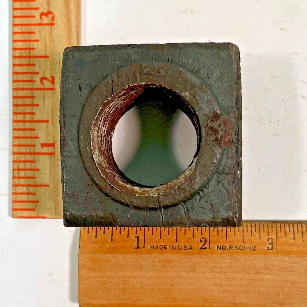 (1) 1 1/2″-6 Square Nut Steel Plain Regular 1 1/2-6 1.50″ SQUARE NUT (2.39×1.55)