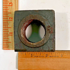 (1) 1 1/2″-6 Square Nut Steel Plain Regular 1 1/2-6 1.50″ SQUARE NUT (2.39×1.55)