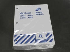 New Holland L865, Lx865, Lx885, Lx985 Skid Steer Loader Service Manual Shop Book