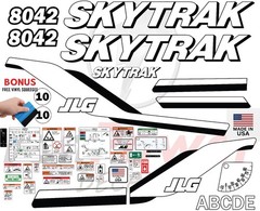 Fits JLG 8042 Decal Kit Telehandler – 8 YEAR OUTDOOR – 3M VINYL/FREE SHIPPING