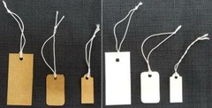 Elastic String Price Tags, Stretchy Strings Jewelry Price Label 100 Pieces