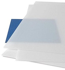 1 PCS Coroplast Sign Board Corrugated Fluted Plastic Sheet 4mm 24×36 Inch