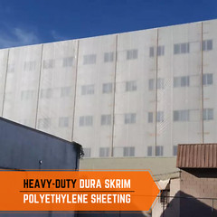 UV Rated Dura Skrim 10 Mil Clear String Reinforced 4 Year Plastic Sheeting