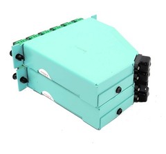 Lot 2 Tyco 1-1985096-2 MPO LC 12-Port 50/125 OM3 XG Fiber Cassette, Multi-Color