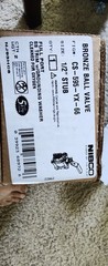 NIBCO CS-595-Y-X-66 Sixe 1/2 Ball Valve, Copper Stub, Bronze Body