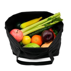 REDSINDA Blank Canvas Cotton Tote Bags, 2 17.7 x 13.7 x 5.9 inches, 2 Black