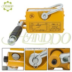 Permanent Magnetic Lifter Lifting Magnet 440 lbs/200 kg 2.5 Safety Factor Yellow