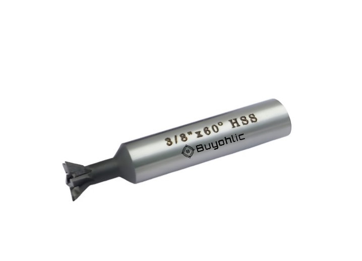 Dovetail Cutter HSS 60° – Double-Edged End Mill for Metal Machining -USA STOCK