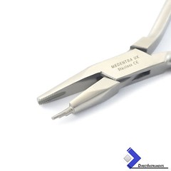 Orthodontic Tweed Omega Loop Forming Plier Serrated Dental Wire Bending Pliers