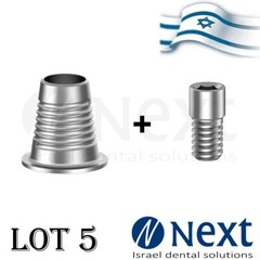 Lot x 5 Multi Unit titanium t base compatible thread 1.72 mm