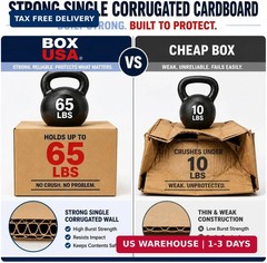 BOX USA Medium Moving Boxes 18L x 14W x 12H 20-Pack – Corrugated Cardboard Box f