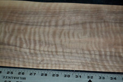 Curly Walnut Raw Wood Veneer Sheet 8.5 x 39 inches 1/42nd thick N5942-72