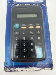 Jot 8 Digit Display Black Pocket Calculator New ( Box Damaged ) …..15