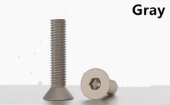 Colorful Aluminum 7075 Hex Socket Countersunk Flat Head Screws M3 M4