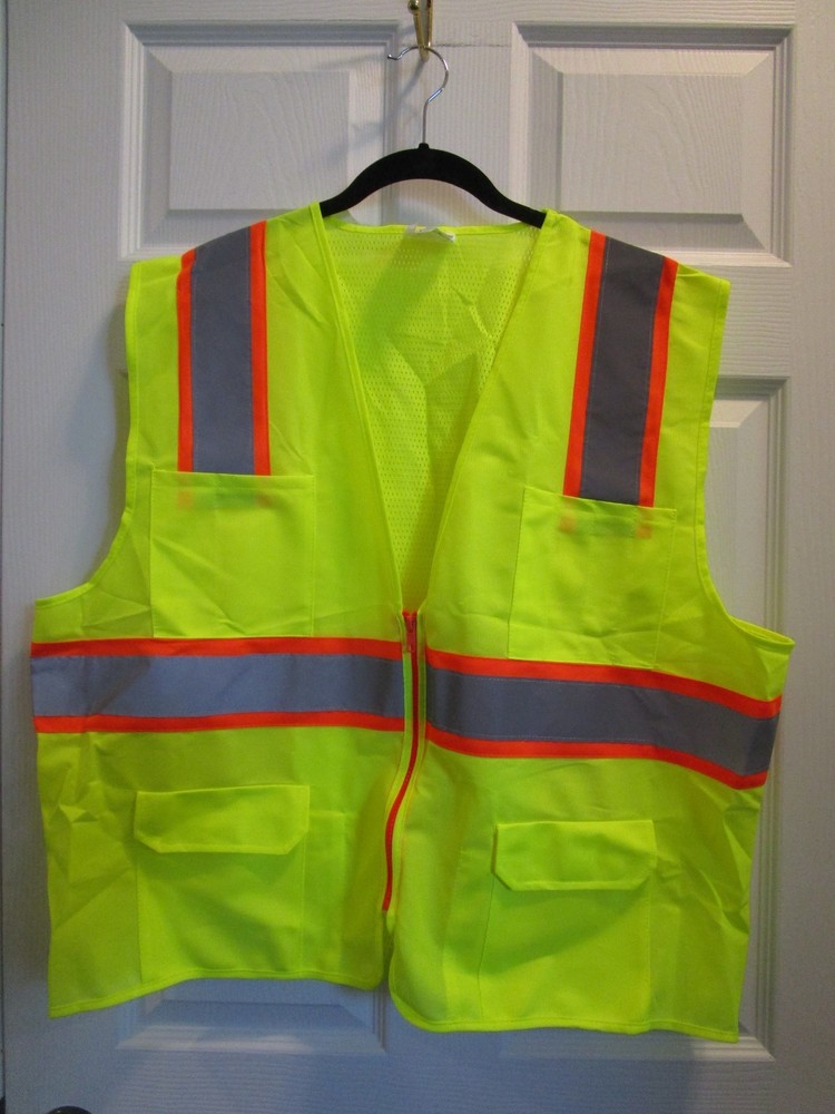 OCCUNOMIX LUX-ATRNSM YELLOW MESH/SOLID SAFTEY VEST SIZE XL