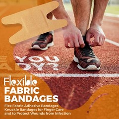 Flexible Fabric Bandages – Flex Adhesive 100 Count (Pack of 1)