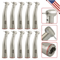 Dental Electric 1:5 Increasing Fiber Optic Contra Angle Handpiece fit NSK X95L