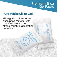 Adsorbco 3 Gram(50) Silica Gel Desiccant Packets–Mini Moisture Absorbing Packets