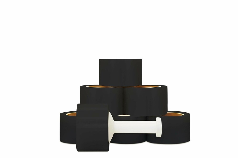 Cast Narrow Banding Stretch Wrap 3″x1000′ 63 Gauge 18 Rolls Black Shrink Film