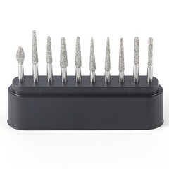 Kit de fresas dentales de diamante corte de zirconia FG 1.6mm alta velocidad