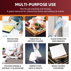 80 Sheets 15×12 Inch Packing Paper Sheets Newsprint Paper Packaging for Moving